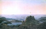 Caspar David Friedrich Morgen im Riesengebirge oil painting reproduction